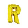 Gold Air Fill Letter R Balloon