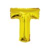 Gold Air Fill Letter T Balloon