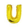 Gold Air Fill Letter U Balloon