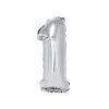 Silver Air Fill Number 1 Balloon