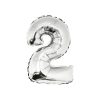 Silver Air Fill Number 2 Balloon