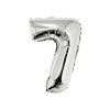 Silver Air Fill Number 7 Balloon