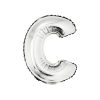 Silver Air Fill Letter C Balloon