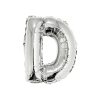 Silver Air Fill Letter D Balloon