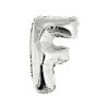 Silver Air Fill Letter F Balloon