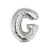 Silver Air Fill Letter G Balloon