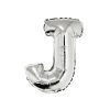 Silver Air Fill Letter J Balloon
