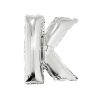 Silver Air Fill Letter K Balloon