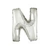 Silver Air Fill Letter N Balloon