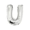 Silver Air Fill Letter U Balloon