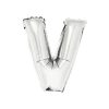 Silver Air Fill Letter V Balloon