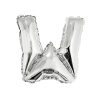 Silver Air Fill Letter W Balloon