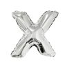 Silver Air Fill Letter X Balloon