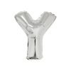 Silver Air Fill Letter Y Balloon