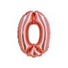 Rose Gold Air Fill Number 0 Balloon