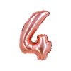 Rose Gold Air Fill Number 4 Balloon