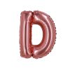 Rose Gold Air Fill Letter D Balloon