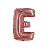 Rose Gold Air Fill Letter E Balloon