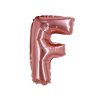 Rose Gold Air Fill Letter F Balloon