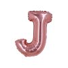Rose Gold Air Fill Letter J Balloon