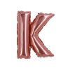Rose Gold Air Fill Letter K Balloon