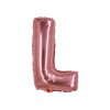 Rose Gold Air Fill Letter L Balloon