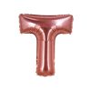 Rose Gold Air Fill Letter T Balloon
