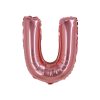 Rose Gold Air Fill Letter U Balloon