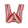 Rose Gold Air Fill Letter W Balloon