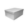 Silver cardstock gift box