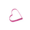 Pink heart shaped cookie cutter