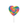 Swirly heart pop in rainbow colour
