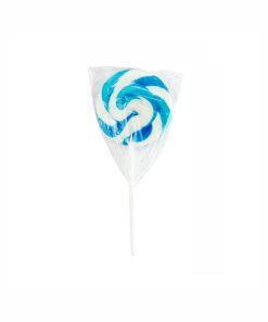 Swirly pops in individual packaging coming in pack of 10 and blue and white colour