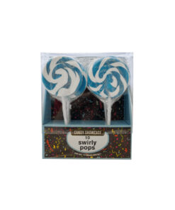 Swirly pops in individual packaging coming in pack of 10 and blue and white colour