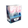 Swirly pops in individual packaging coming in pack of 10 and pink and white colour