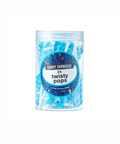 Twisty pops in container of 24 and blue colour