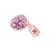 Chocolate hearts in light pink foil