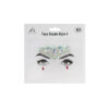 Face decal rhinestones in iridescent and red colour
