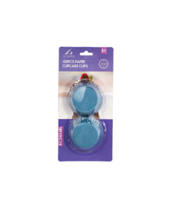 Light Blue Paper Cupcakes Cups 120pc 9cm
