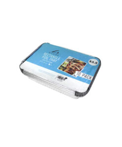 Rectangle Foil Tray 10pk 220x158x52mm