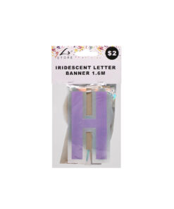 Iridescent Happy Birthday Letter Banner 1.6m