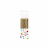 Metallic Gold Candles 12pk
