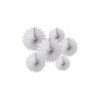 White Paper Fan Set 15cm