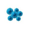 Light Blue Paper Fan Set 15cm