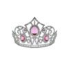 Pink Gem Plastic Tiara