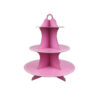 Light Pink Design 3 Tier Cupcake Stand