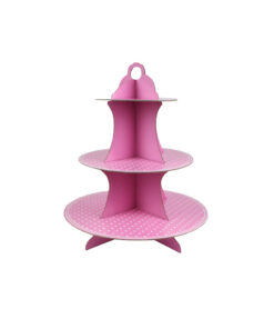 Light Pink Design 3 Tier Cupcake Stand