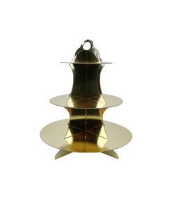 Gold 3 Tier Cupcake Stand