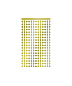 Gold Round Foil Backdrop 1x2m