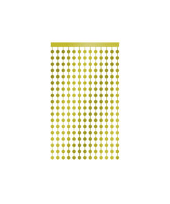 Gold Round Foil Backdrop 1x2m